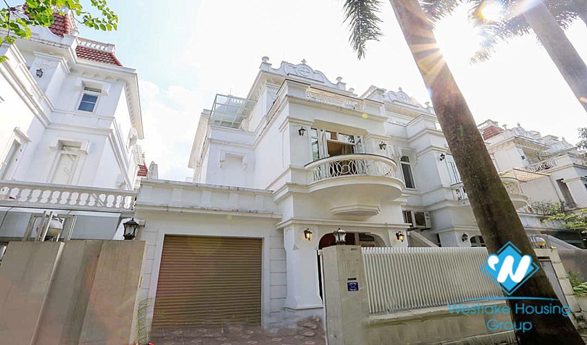 Nice house with 3 floors for rent in Block T Ciputra, Hanoi